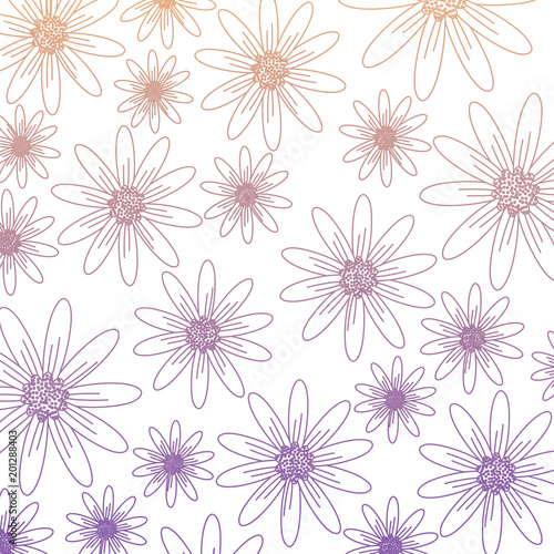 floral background, colorful design. vector illustration © djvstock