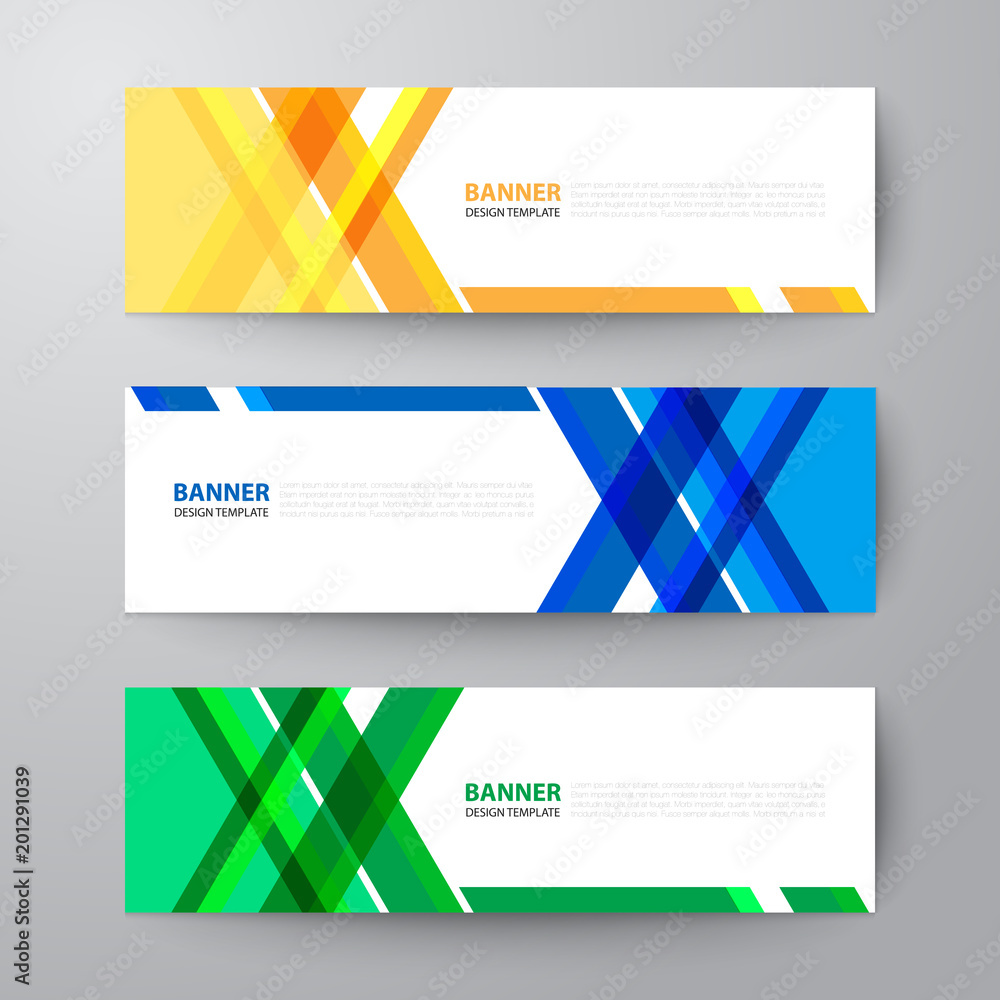 Fototapeta premium banners web design template abstract vector background