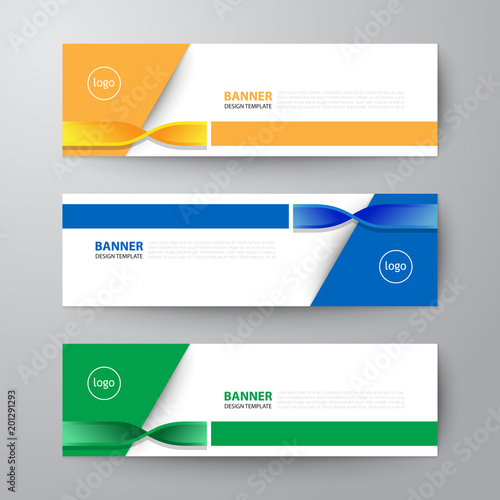 banners web design template abstract vector background