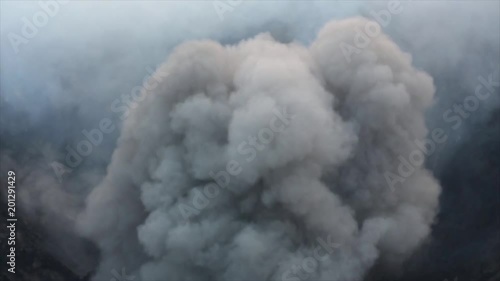 The eruption at vocano Yasur in Vanuatu. February 2014 photo