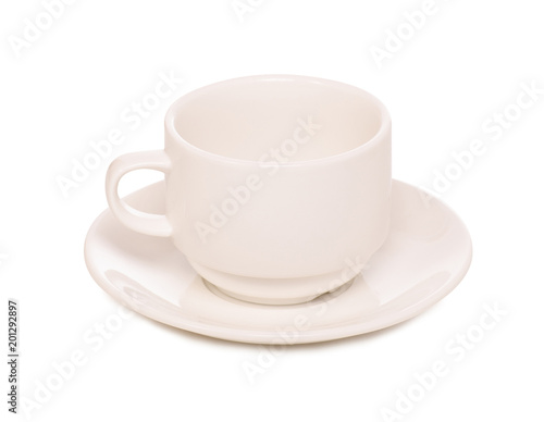 White cup and saucer