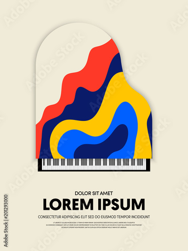 Music retro vintage abstract poster background