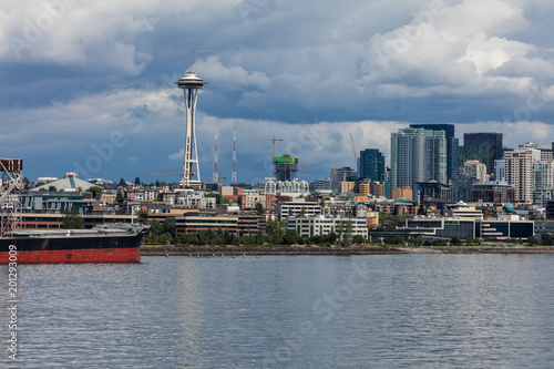 Seattle skyline in the Pacific Northwest.