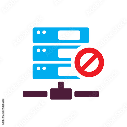 Block Server Icon Design