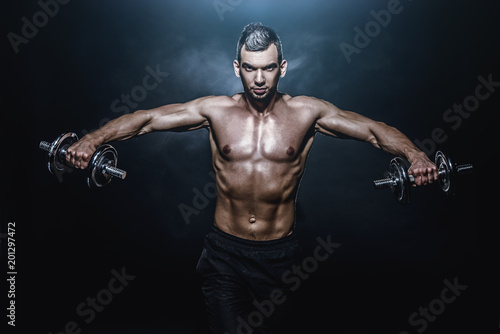 sportsman doing exercises © Andrey Kiselev