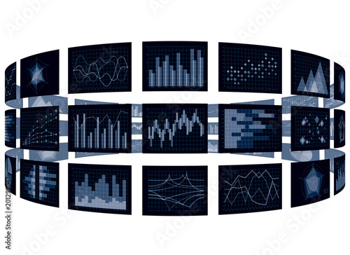 円柱のグラフ・チャート