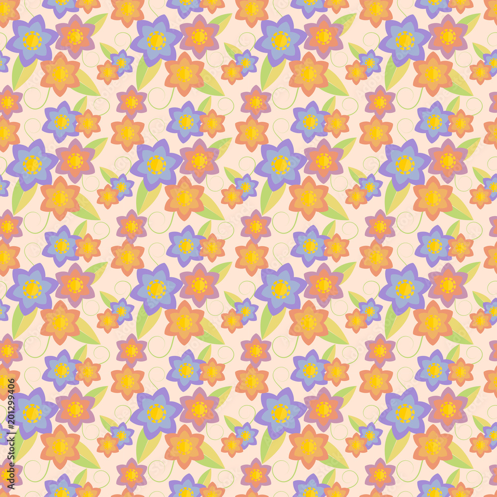 Tiny pastel flower seamless pattern vector. Tiny pastel flower seamless pattern vector.