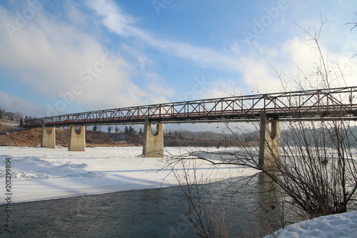 Ainsworth Dyer Bridge, Gold Bar Park, Edmonton, Alberta © Michael Mamoon