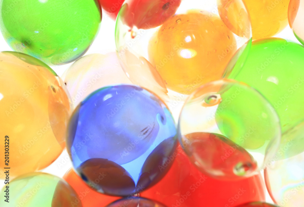 Colorful glass balls