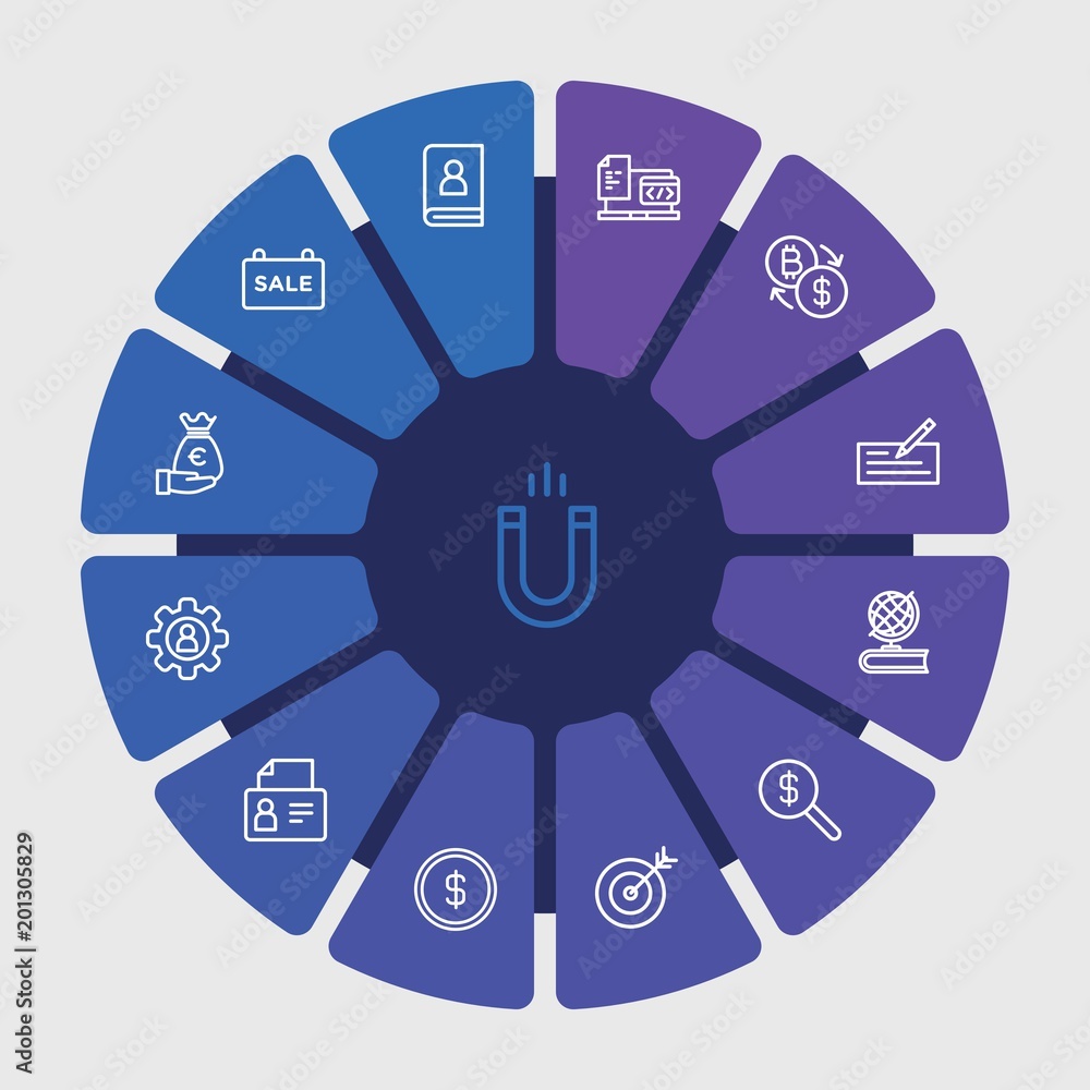 business, money, education Infographic Circle outline Icons Set. Contains such Icons as money, banking, magnetism, bitcoin, world, currency, learning and more. Fully Editable. Pixel Perfect.. business, money, education Infographic Circle outline Icons Set. Contains such Icons as money, banking, magnetism, bitcoin, world, currency, learning and more. Fully Editable. Pixel Perfect..