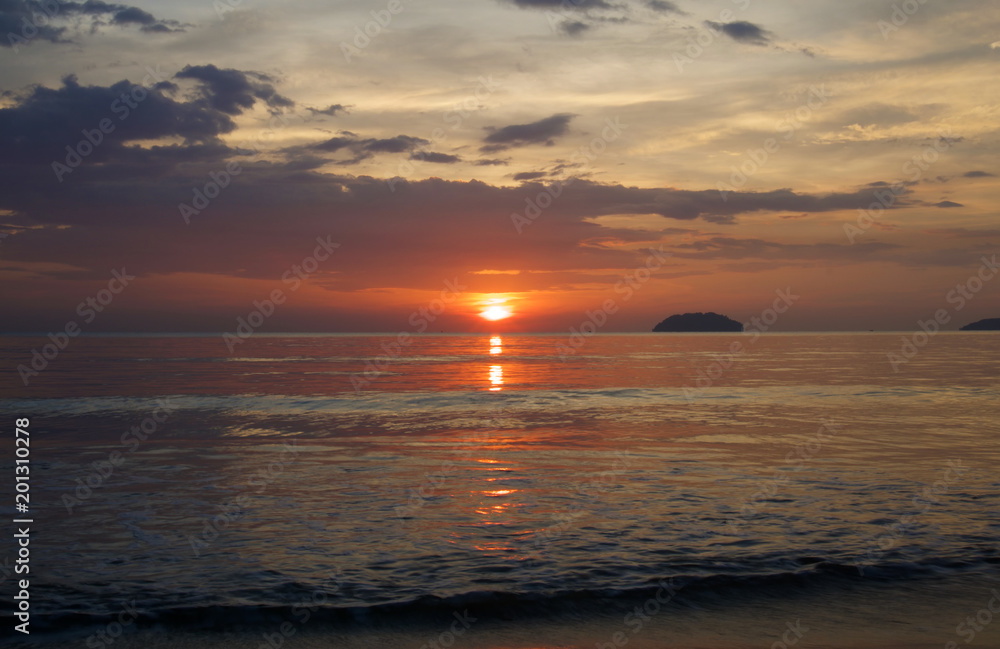 Fototapeta premium sunset beach background