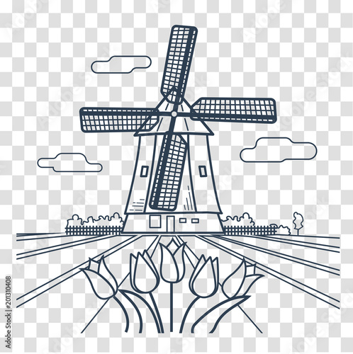 traditional Holland silhouette