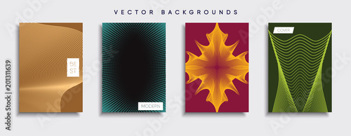 Vector cover designs. Future Poster template. Smartphone modern background set.