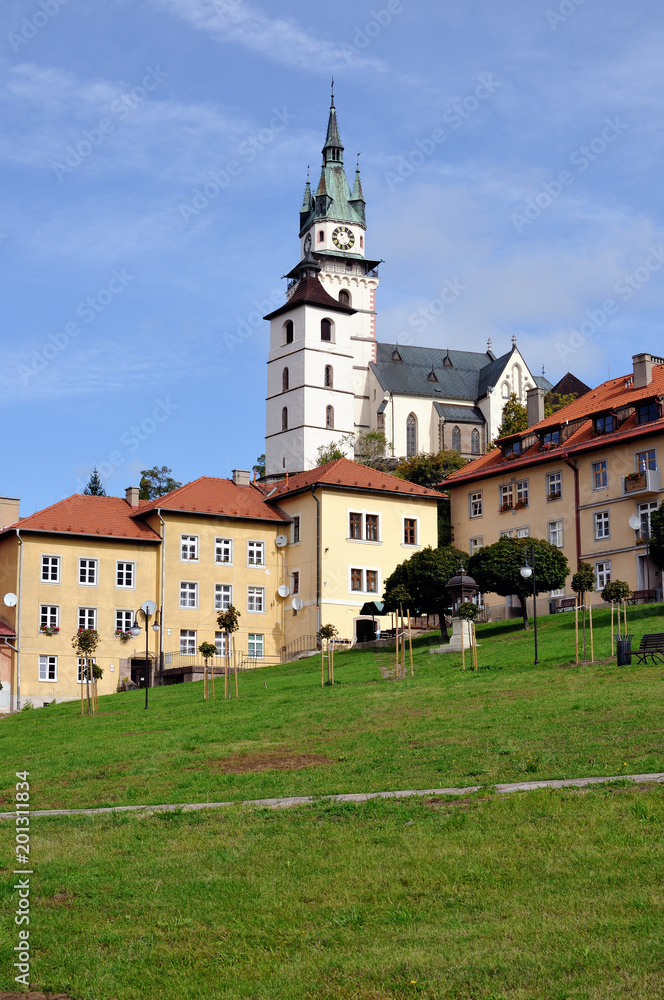 Historic square in the mining town of Kremnica Historic square in the mining town of Kremnica