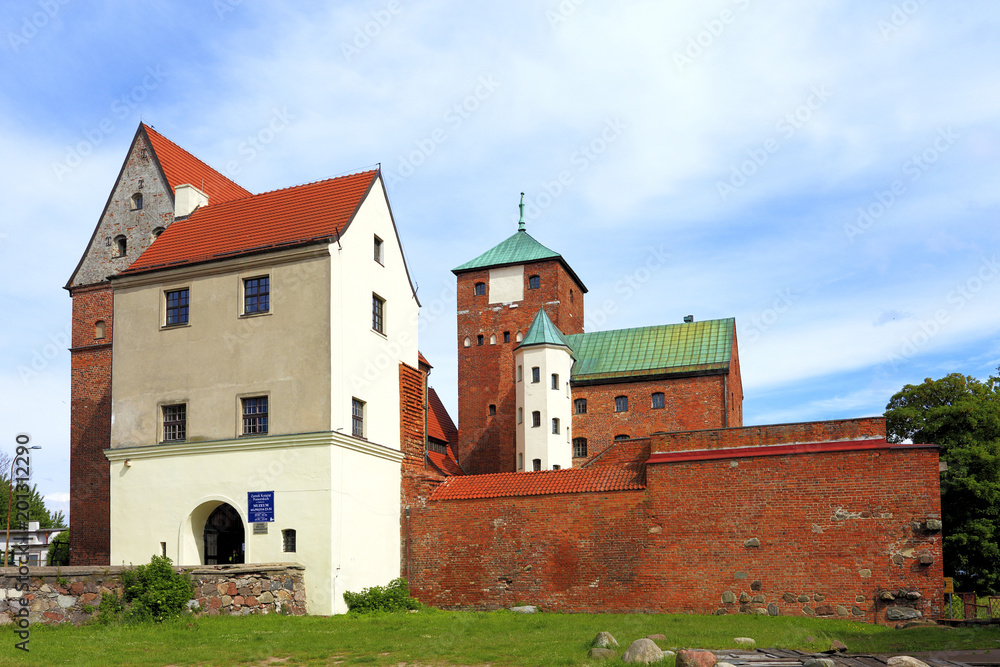 Darlowo, Poland - Historic quarter with medieval Pomeranian Dukes’ Castle