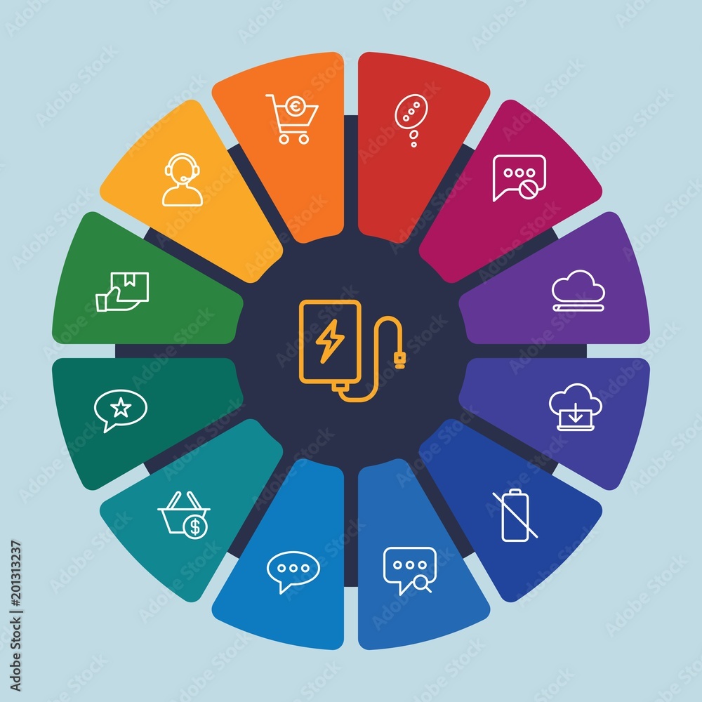 cloud and networking, chat and messenger, mobile, shopping Infographic Circle outline Icons Set. Contains such Icons as download, design, phone, think, mail and more. Fully Editable. Pixel Perfect cloud and networking, chat and messenger, mobile, shopping Infographic Circle outline Icons Set. Contains such Icons as download, design, phone, think, mail and more. Fully Editable. Pixel Perfect