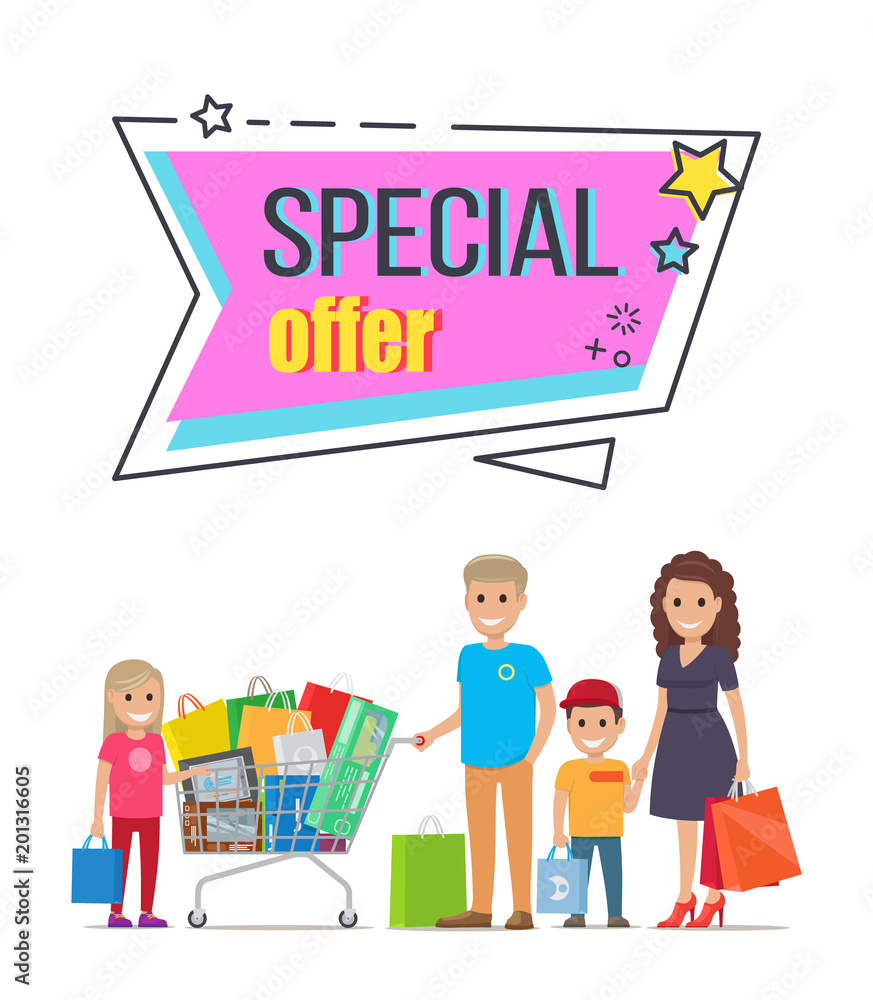 Special Offer for Big Family Shopping Promotion