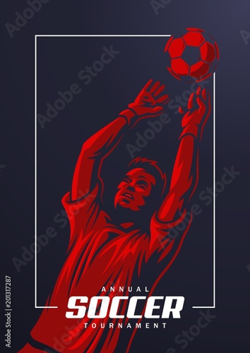 Soccer goalkeeper poster