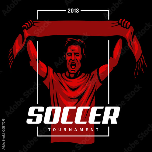 Soccer fan poster