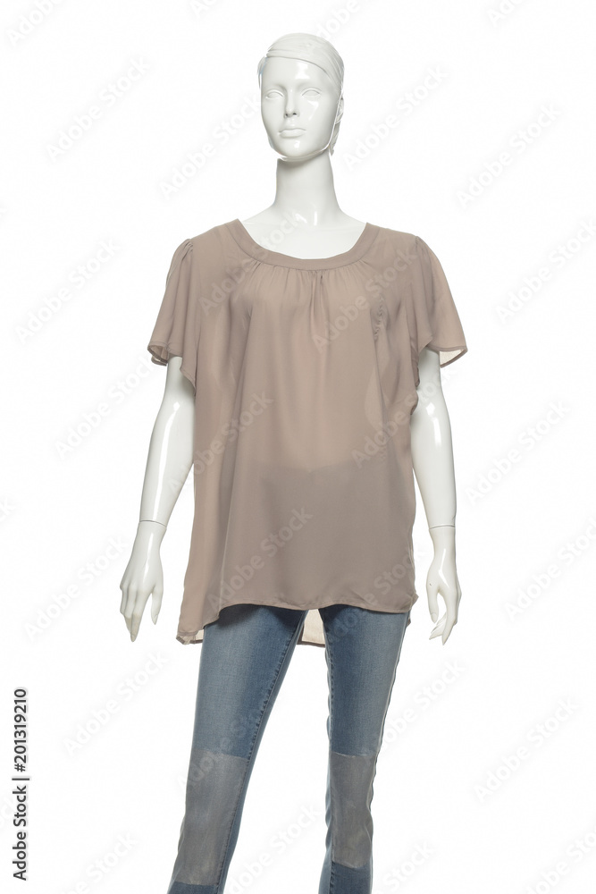 Women's T-shirt, blouse on a mannequin Women's T-shirt, blouse on a mannequin