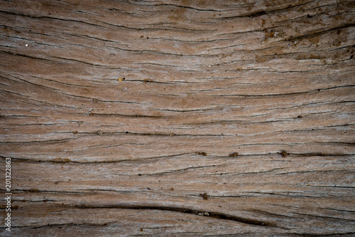 Top viwe of old wood texture, Natural dark brown wooden for backgroud
