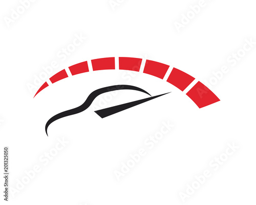 Car, Speedometer and Pointer Logo