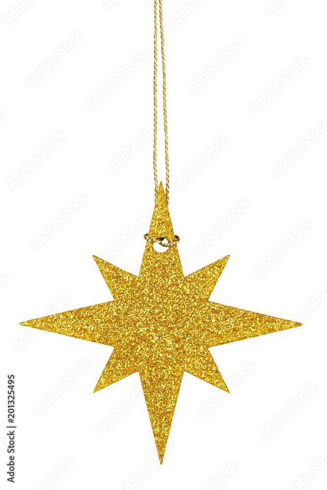Christmas star on white Christmas star on white