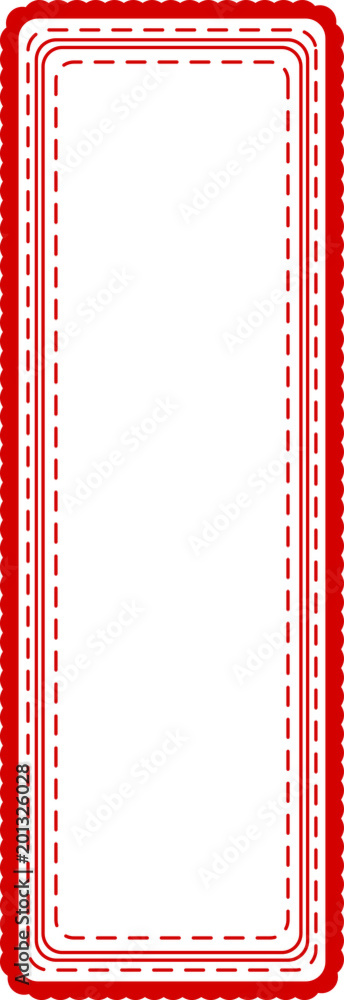 Red Monochrome Fashionable tag