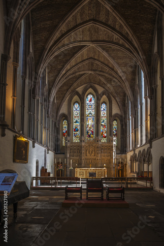 Brecon Cathedral  Wales  UK  Interior 