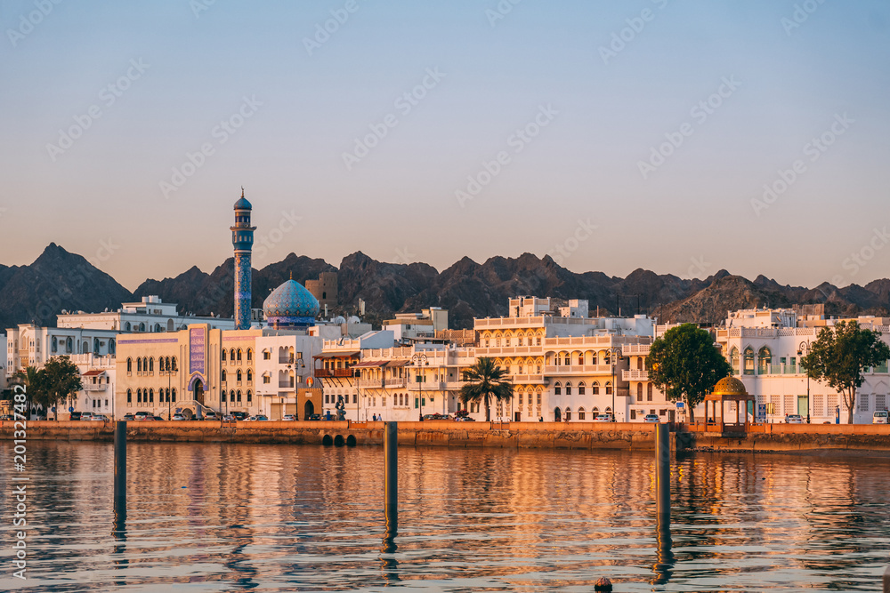 Sunrise in Muscat in Oman