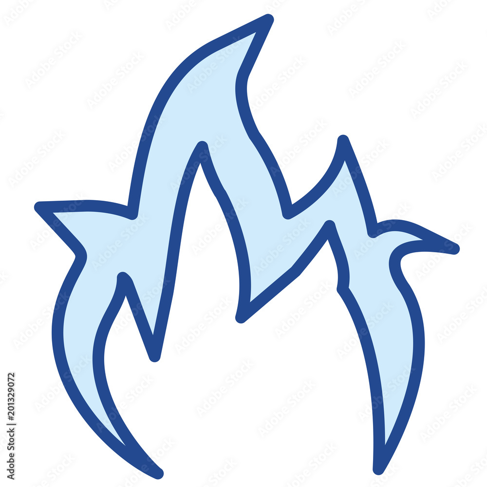 Obraz premium Flamme Vector Icon