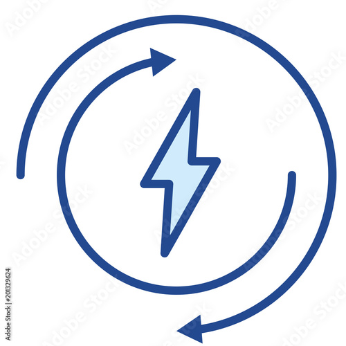 Energiehaushalt Vector Icon