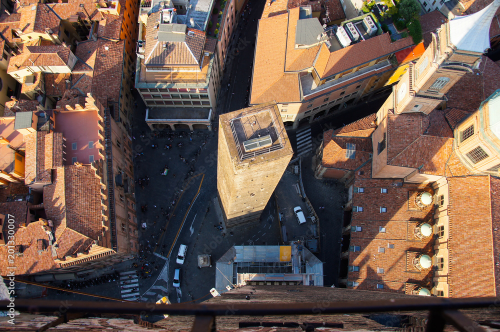 Bologna city view from Two Towers