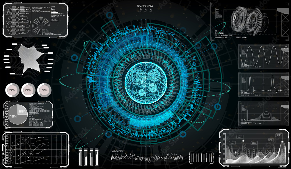 Quadro de tecnologia futurista y2k para design de quadros hud no estilo  skifi gui fuimodern cyber user