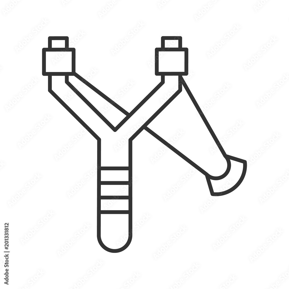 Slingshot linear icon Slingshot linear icon