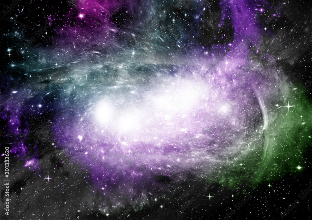 galaxy in a free space galaxy in a free space