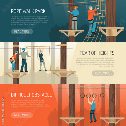 Rope Walk Activity Horizontal Banners
