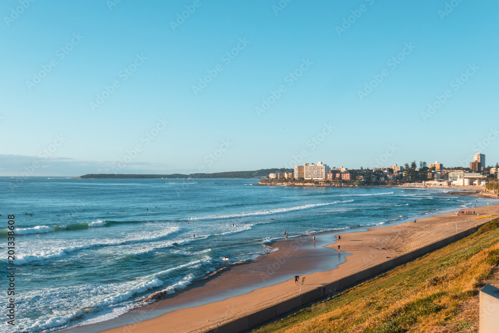 Cronulla Beach, Sydney view on a clear summer day. Cronulla Beach, Sydney view on a clear summer day.