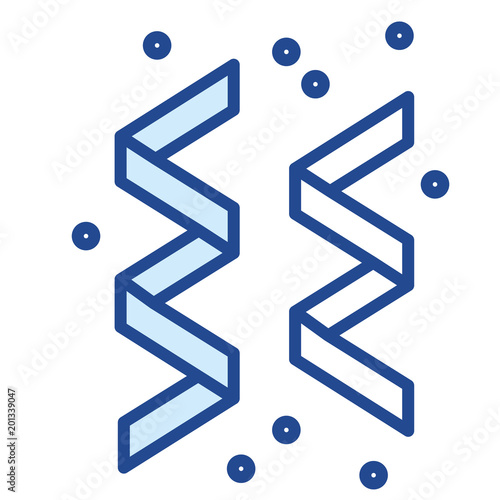 Luftschlangen Vector Icon