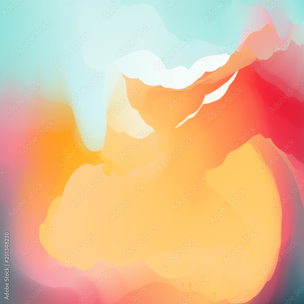 Abstract Creative Fluid multicolored blurred background