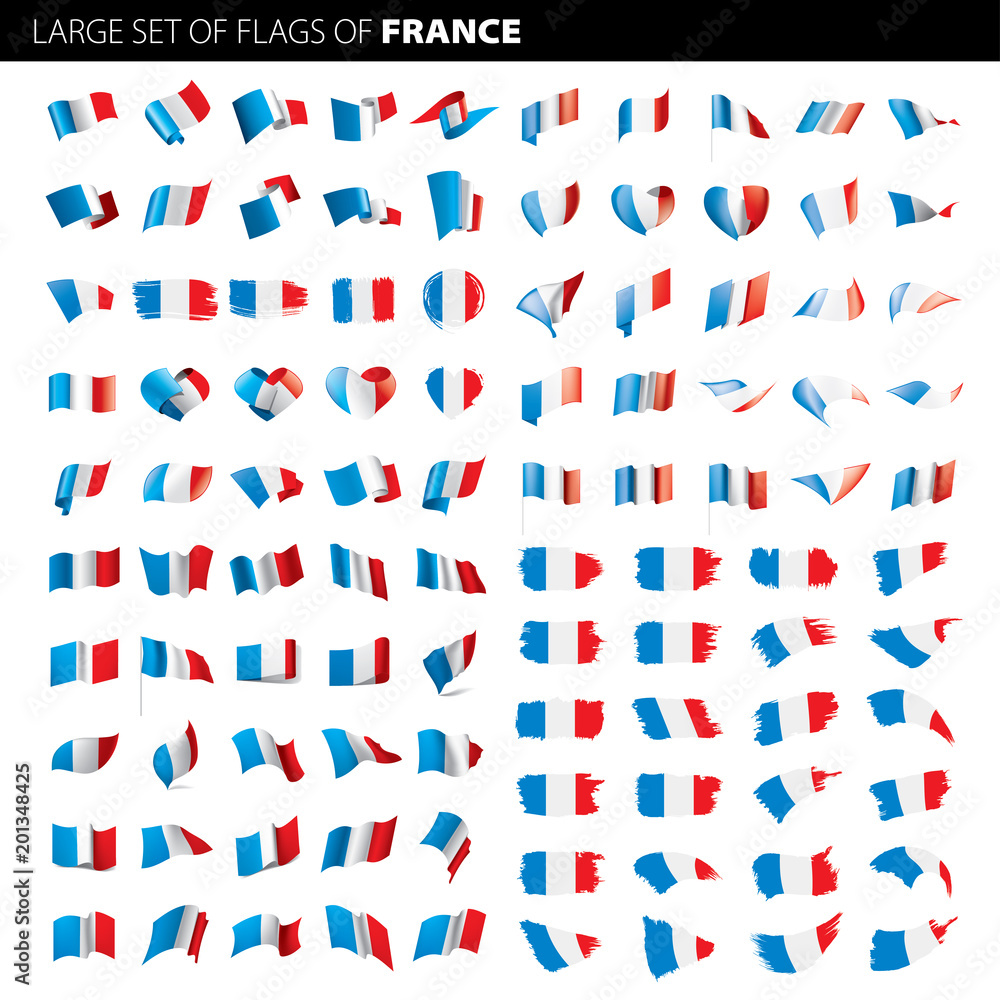 Fototapeta premium France flag, vector illustration