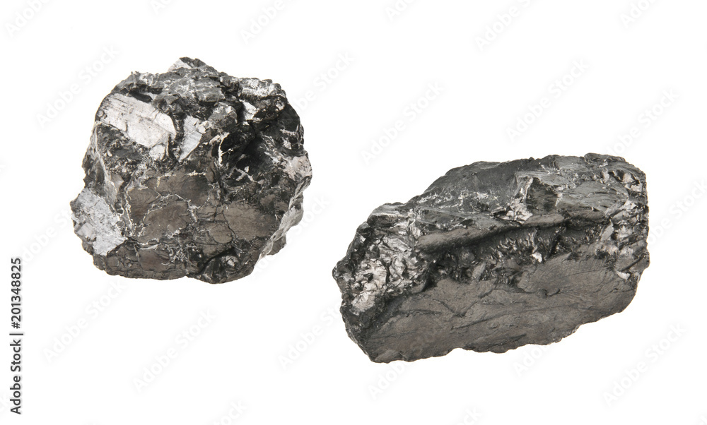coal isolated on white background coal isolated on white background