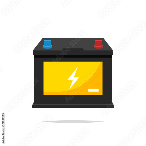 Car battery vector