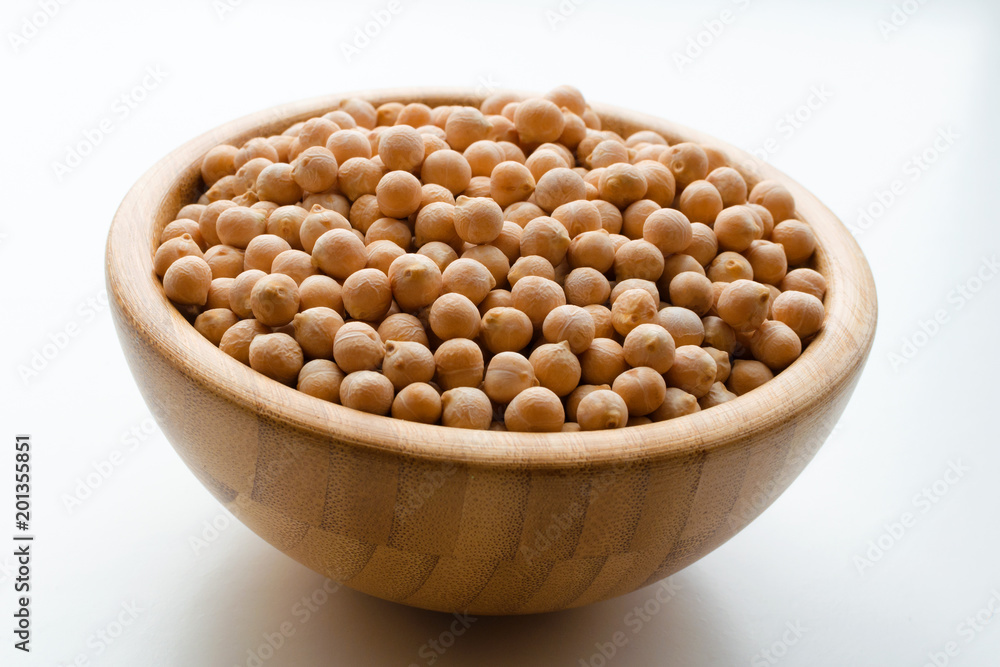dry raw chickpeas in a bowl dry raw chickpeas in a bowl