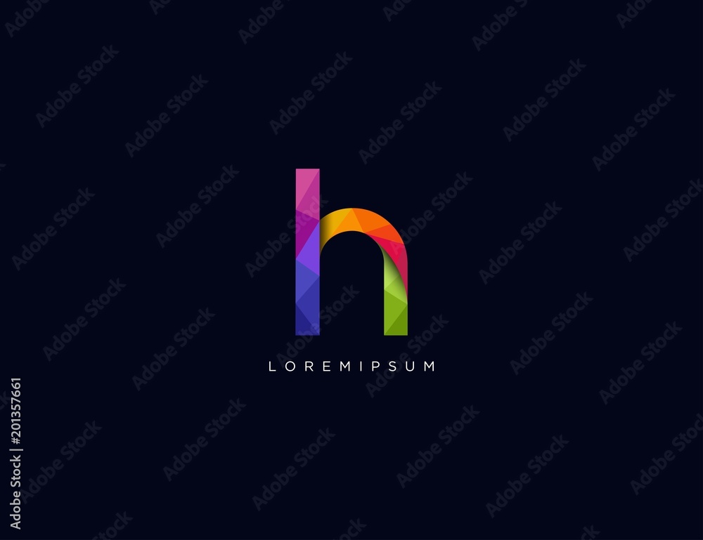 Letter Logo Icon. colorful logo design template Letter Logo Icon. colorful logo design template