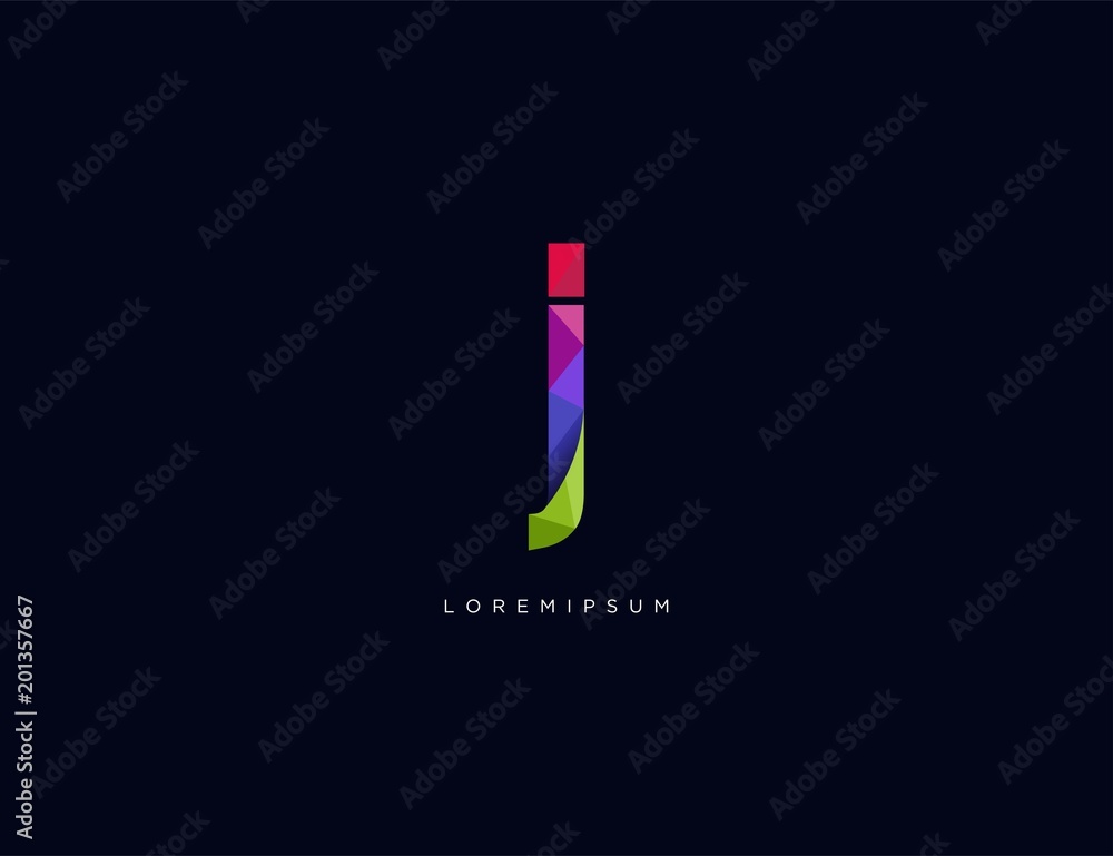 Letter Logo Icon. colorful logo design template Letter Logo Icon. colorful logo design template