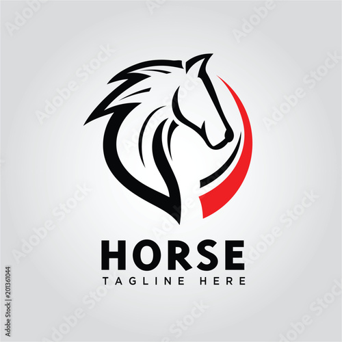 circle head horse logo
