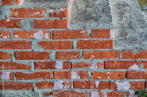 background wall of bricks