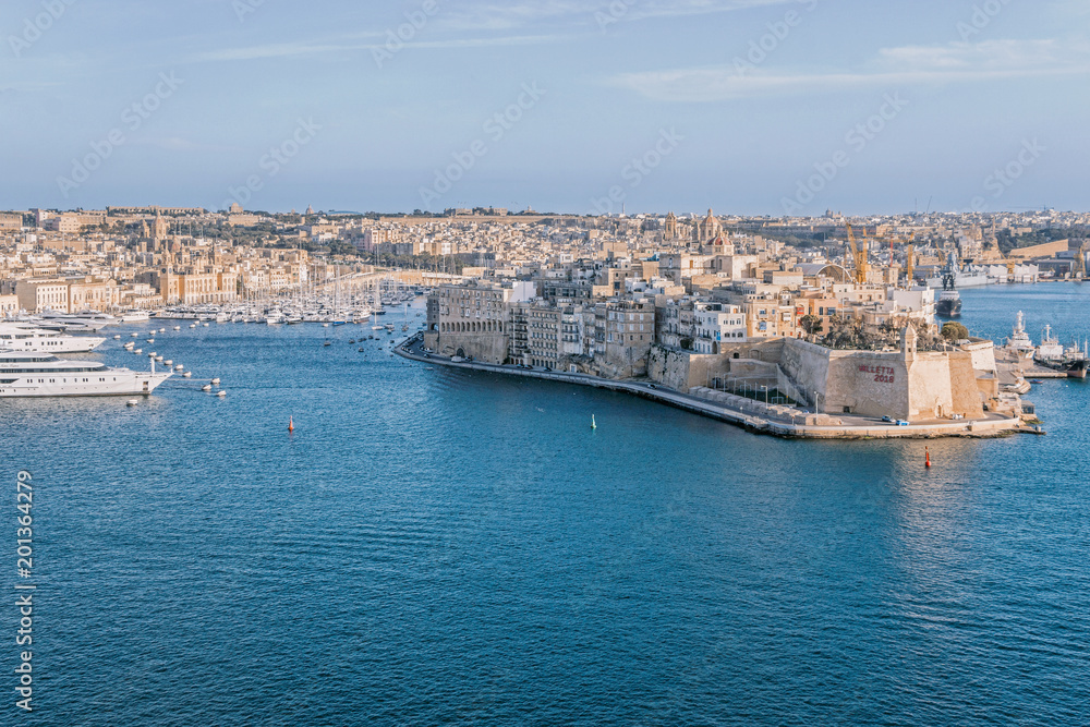 harbor at Valletta in malta
