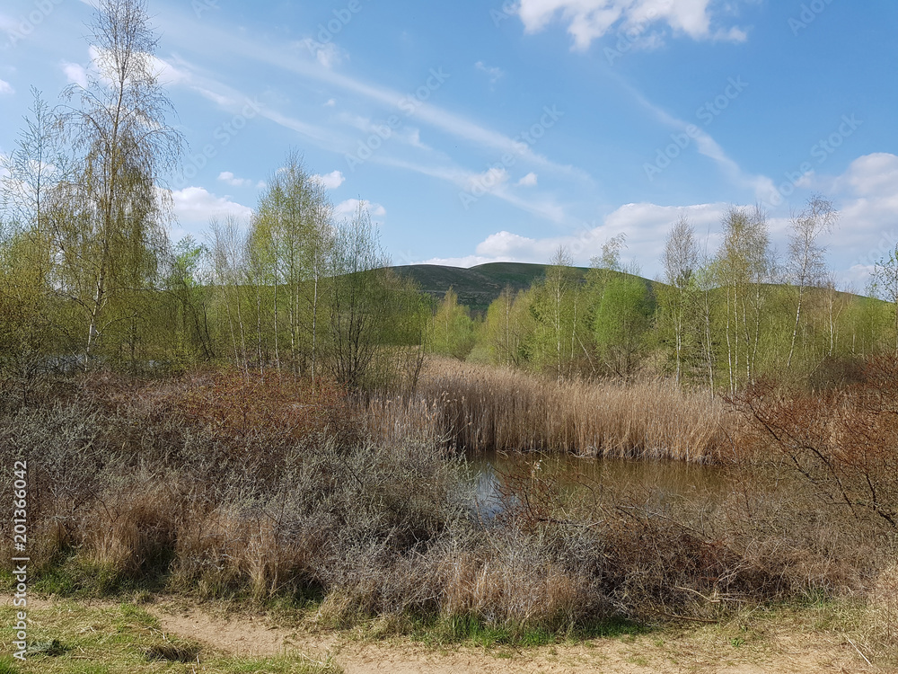 Landfill and gravel pit in Berlin after the recultivation Landfill and gravel pit in Berlin after the recultivation